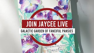 The Jewel Tone Secret for a Stunning Pansy Card | Join Jaycee Live