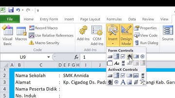 Aplikasi Raport K13 SMK (Penggunaan Spin Button) Part #1