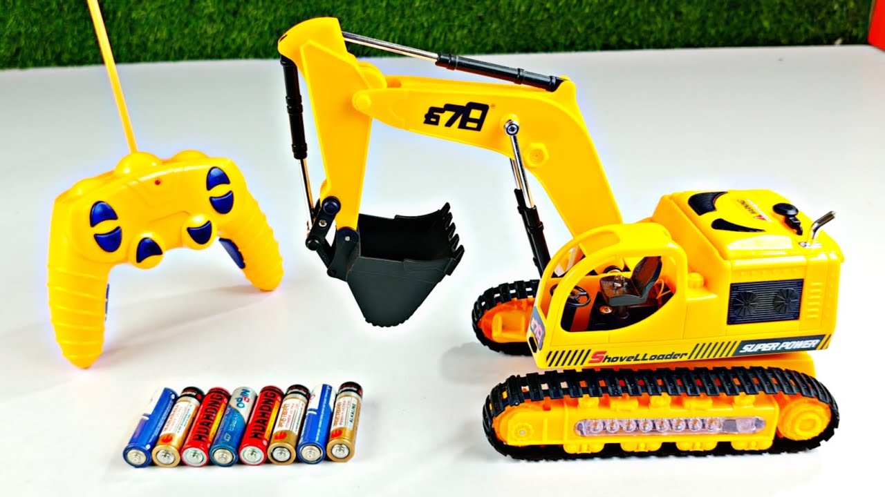 Unboxing Remote Control Excavator, Police Car, RC Car, RC 360° Stant ...