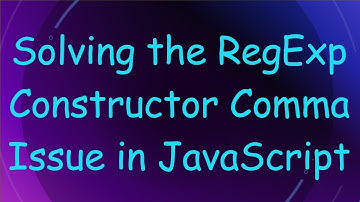 Solving the RegExp Constructor Comma Issue in JavaScript