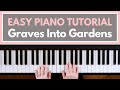 Graves Into Gardens - Elevation Worship (Easy Piano Tutorial)