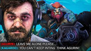 SHOWING AGURIN WHY HE SHOULDN'T MESS WITH KAGAROO TRUNDLE (he got tilted)