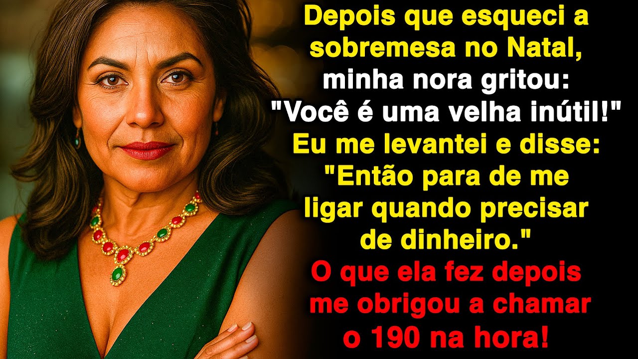 Minha nora gritou no jantar: 