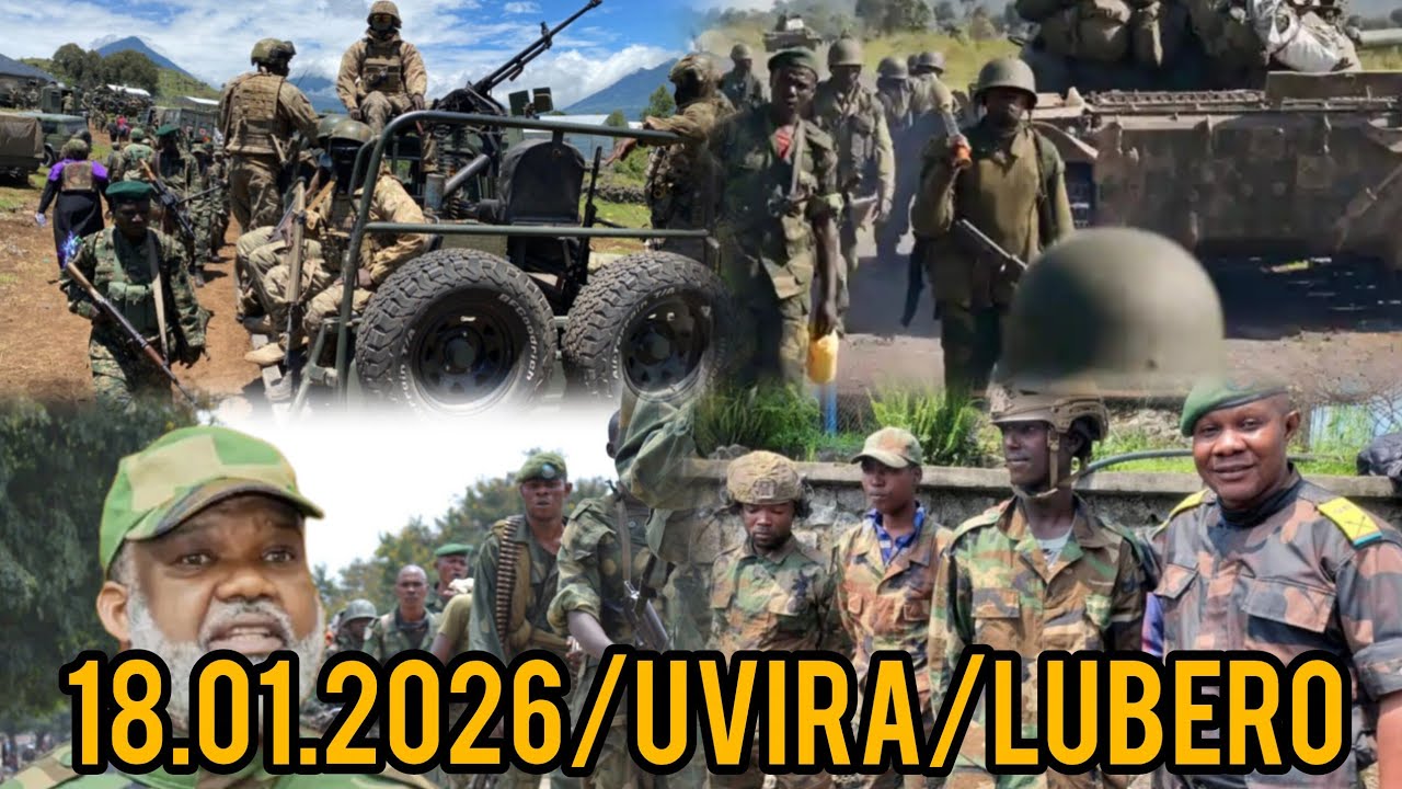 18.01.2026/HIZI HAPA HABARI MOTO MOTO ZA MCHANA WA LEO/UVIRA/LUBERO/KASAI. FAHAMU MENGI HAPA