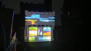 Projection mapping test on styrofoam