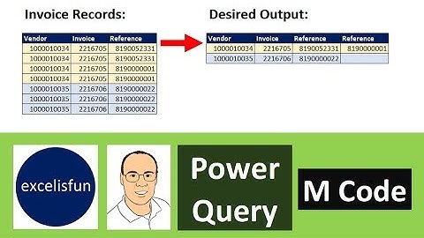 Power Query M Code Group By Formula to Transform Invoice Table -  Excel Magic Trick 1576