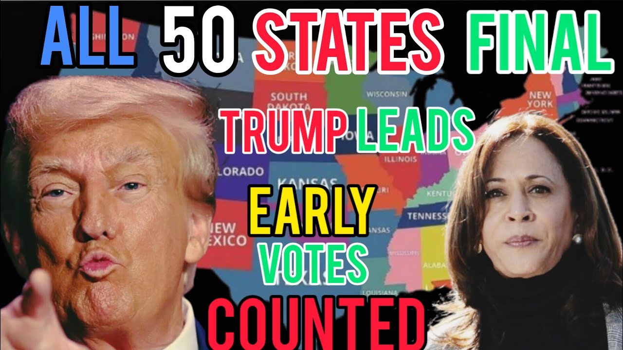 Trump VS Harris All 50 States Results | Trump Lead | US Election ...