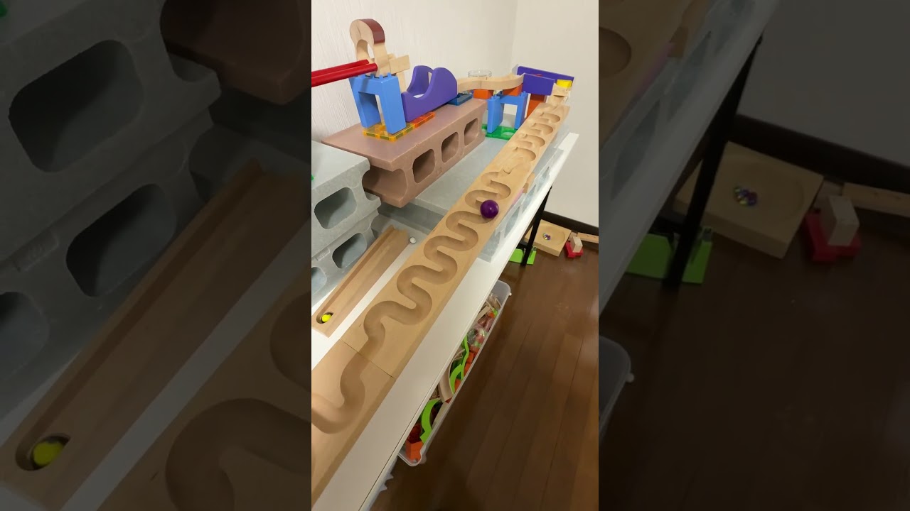 Мраморная трасса ☆ Вечерняя крытая мраморная трасса ♪①