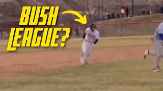 Runner Cheats by Skipping Third Base to Score