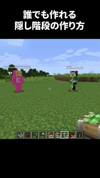 犬タヌキマイクラらせん階段