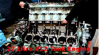Engine Strip Down - V12 Rolls Royce Tank Engine how broken?? Tinkering Tuesday