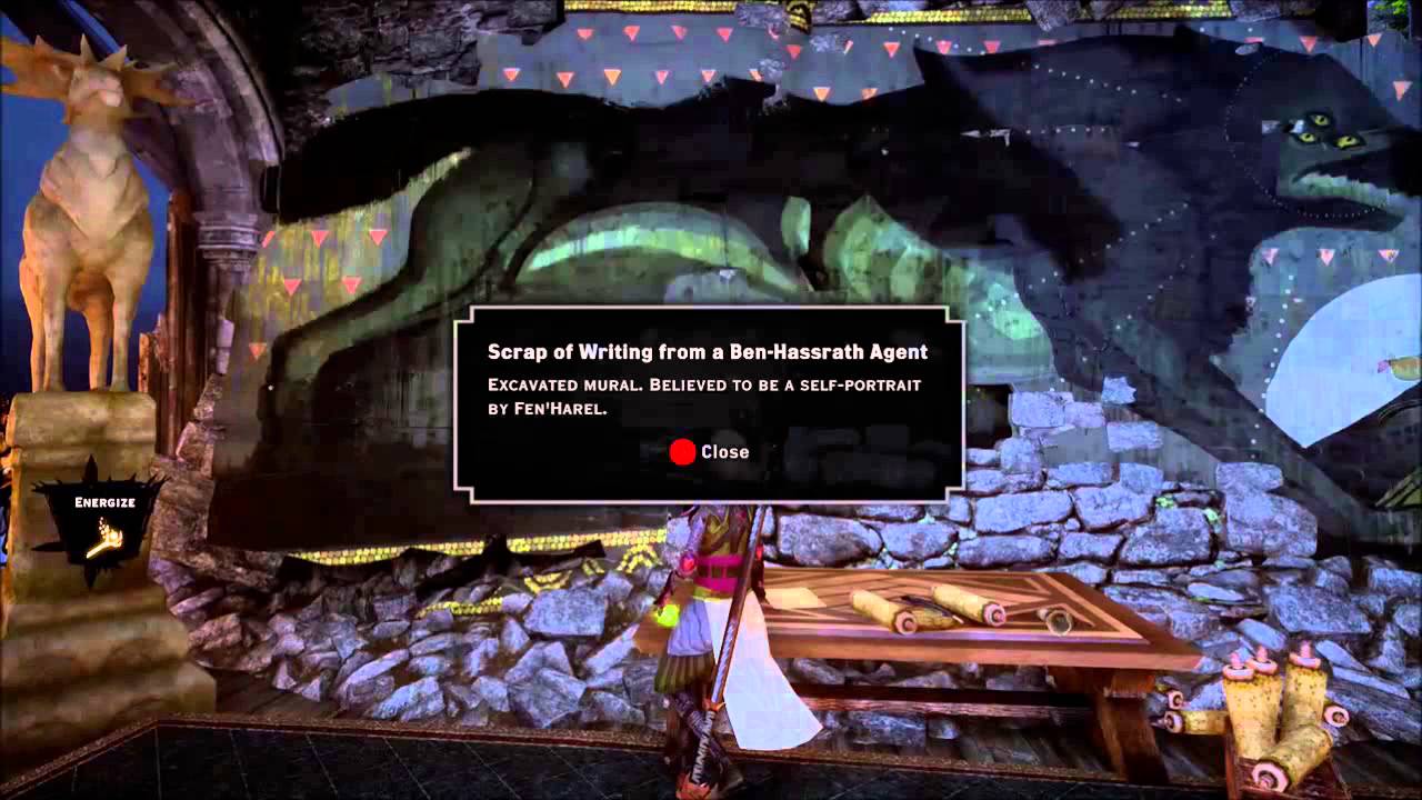 Dragon Age Inquisition .Trespasser Solving Elven Veil Fire Puzzle In