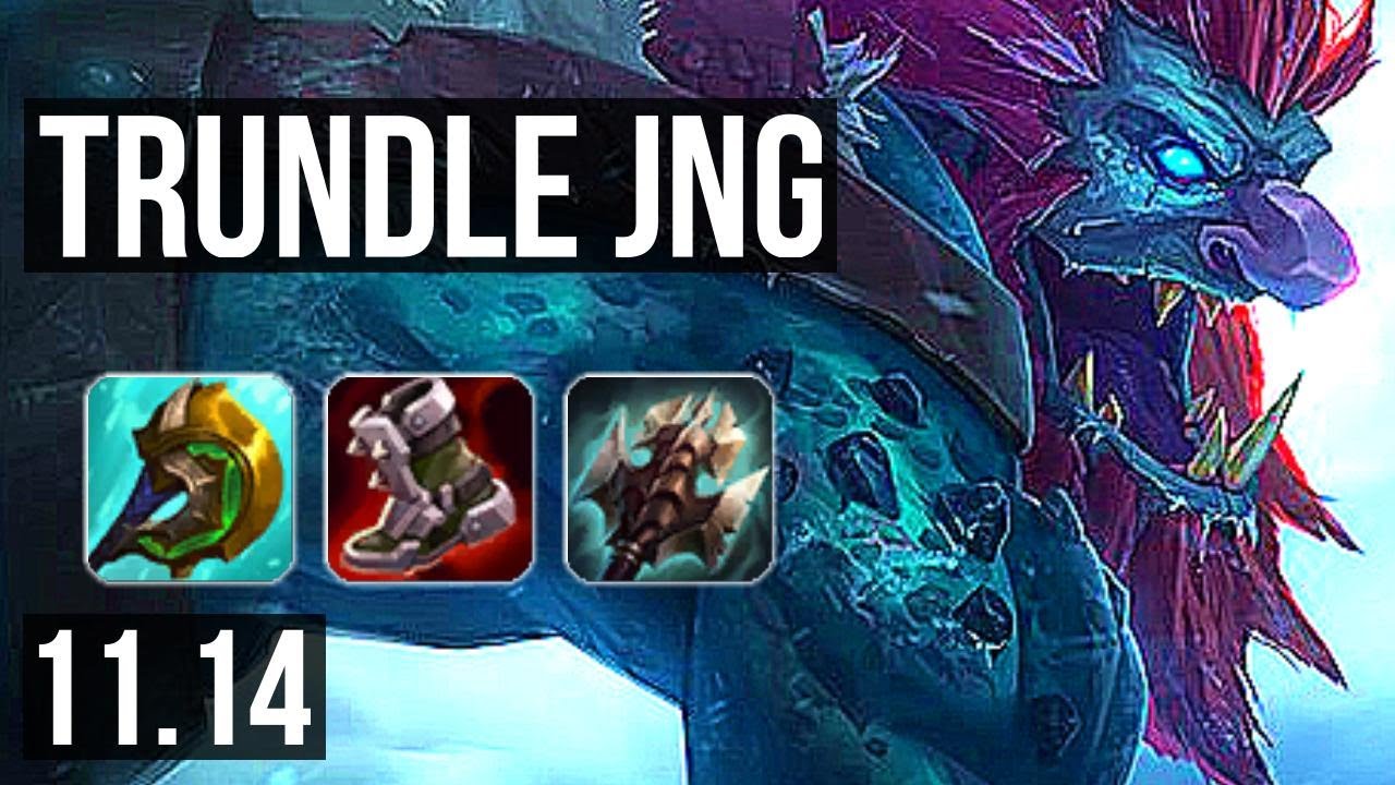 TRUNDLE vs XIN ZHAO (JUNGLE) | Rank 4 Trundle, 9/2/6 | KR Grandmaster | v11.14