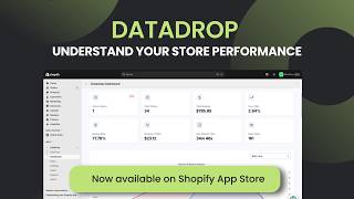 DataDrop Shopify App | Analytics & Visitor Tracking for Shopify Stores