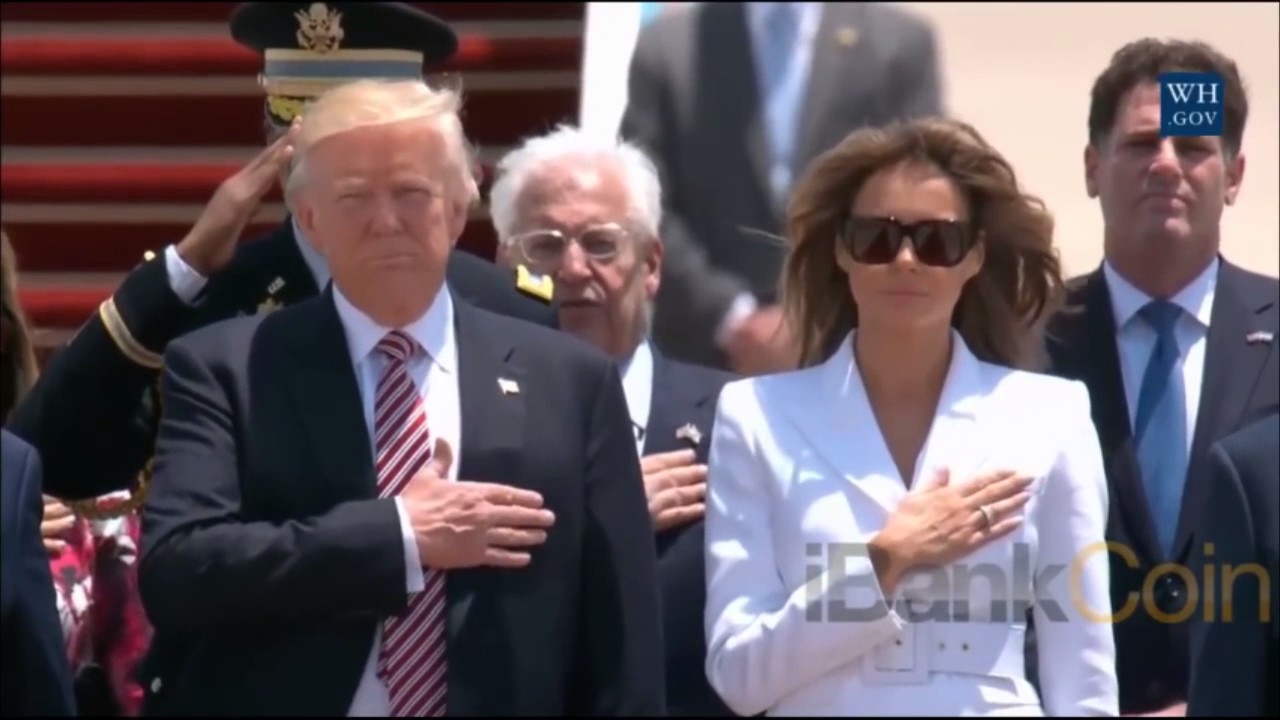 Israel Vs Palestine playing the national anthem of America