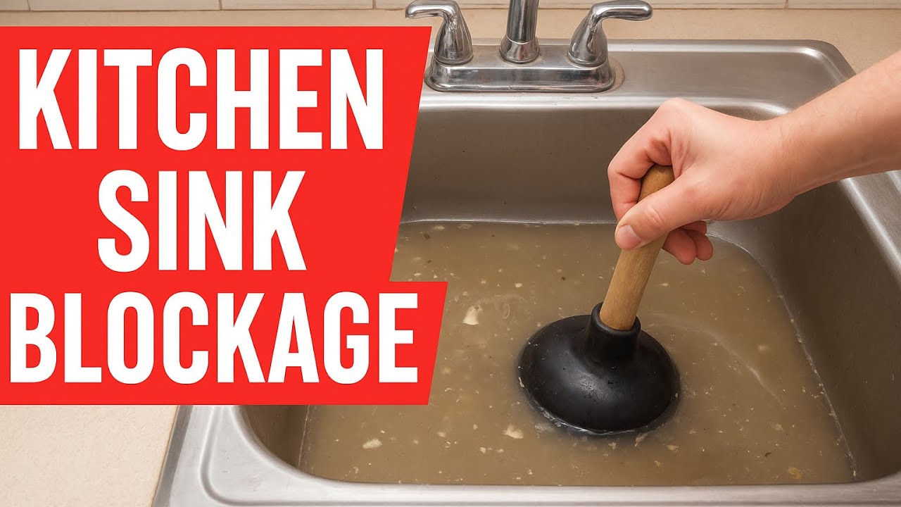 Kitchen Line Blockage Kitchen sink Blockage #plumbing #pipecleaner - YouTube