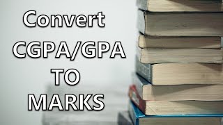 How To Convert CGPA / GPA To Marks & Percentage in College | Anna university |  In Tamil