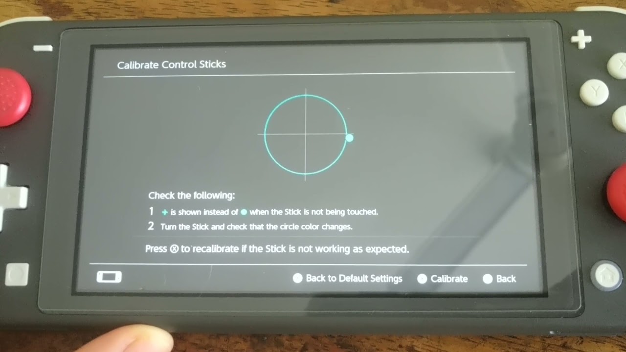 Nintendo Switch Litwe Calibrate Control Sticks Test YouTube