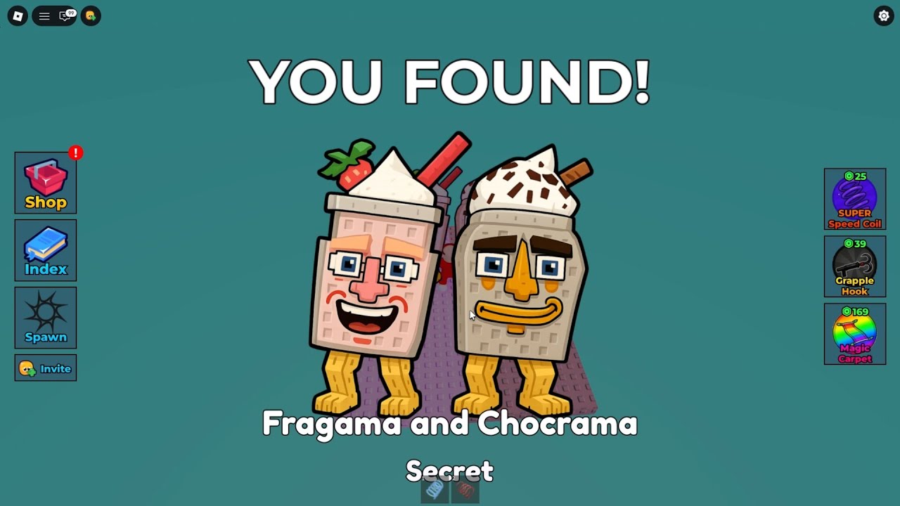 Как получить Фрагаму и Чокраму в Find The Brainrot | Roblox