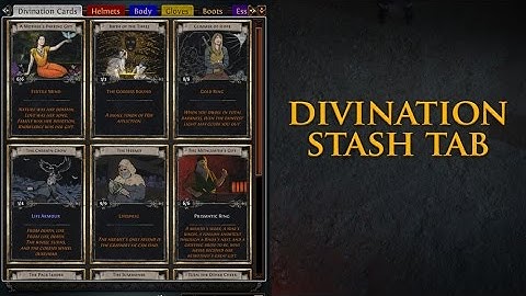 Path of Exile: Divination Card Tab