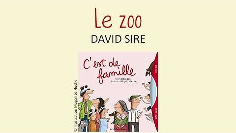 David Sire - Le zoo - chanson pour enfants