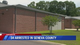 34 arrested in Geneva County