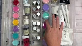 Craft Room Organization: Embossing Powder storage!