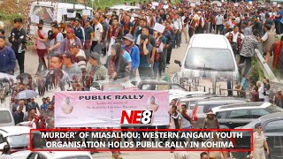 'Murder' of Miasalhou: Western Angami Youth Organisation holds public rally in Kohima