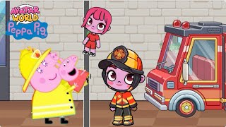 Peppa Pig In Avatar World Peppa Pigs Fire Engine Practice With Mummy Pig Avatar Neka
