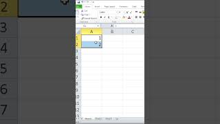 👉 Excel Auto Number Series ⚡ Drag Formula Trick Hindi #Shorts