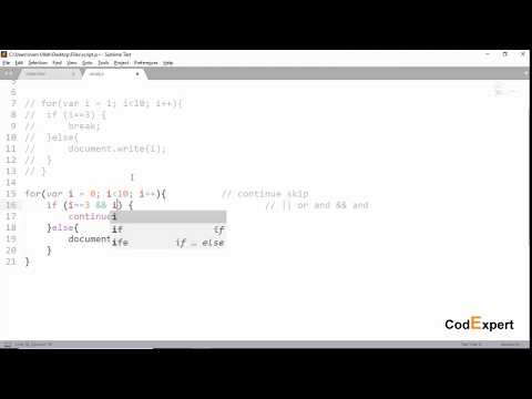 21 Break and Continue statements in JavaScript in Urdu/Hindi