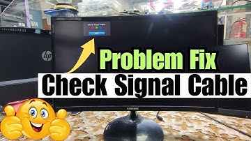 Samsung curved monitor check signal cable problem fix | Created by Afjal Hossain