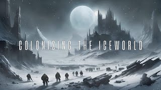 COLONISING THE ICEWORLD | Winter Ambience with Cosmic Wind & Blizzard Sounds | ASMR