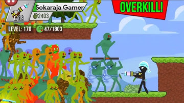 Battleground Chapter 1 Calm Park level 169 Stickman Zombie Shooter android game