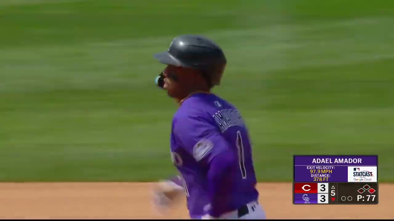 Adael Amador's 1st Major League home run!