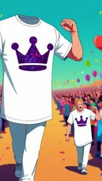 EDM Concert Tee Crown Festival T-Shirt – Summer Music Event Apparel Stylish Festival Graphic Tee