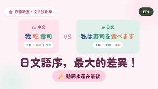 日文文法入門｜為什麼日文動詞永遠在最後？5個核心概念讓你秒懂句子結構【文法強化季 EP1】
