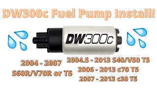DW300c Fuel Pump Install !!! P2 Volvo S60/V70 and More!