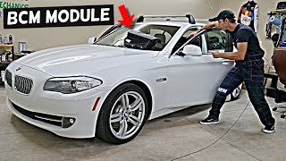 WHERE IS THE BCM MODULE BODY CONTROL MODULE ON BMW F10 F11 520i 523i 525i 528i 530i 535i 518d 520d 5