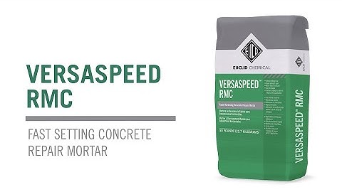 VERSASPEED RMC | Rapid Setting Repair Mortar Application