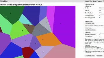 Interactive Voronoi diagram demo