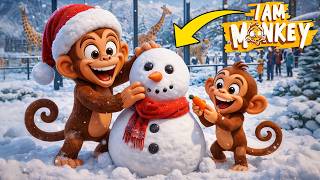MAŁPKI LEPIĄ BAŁWANKA NA ŚWIĘTA W ZOO w I Am Monkey! screenshot 2