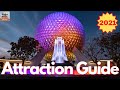 Epcot ATTRACTION GUIDE - 2021 - All Rides -  Walt Disney World