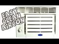 Easy way to clean window type aircon