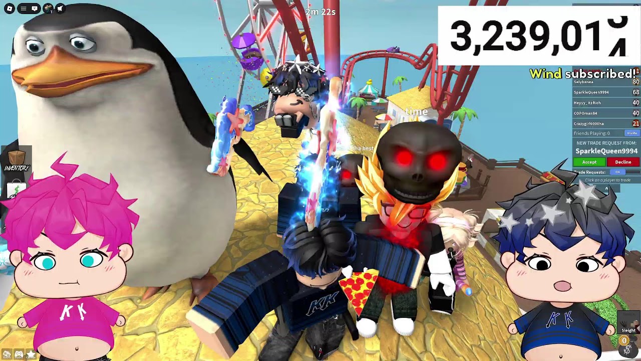 PLAYING MM2 WITH MY CLONE