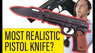 Is This The Most Realistic Pistol Knife EVER? #gunknife