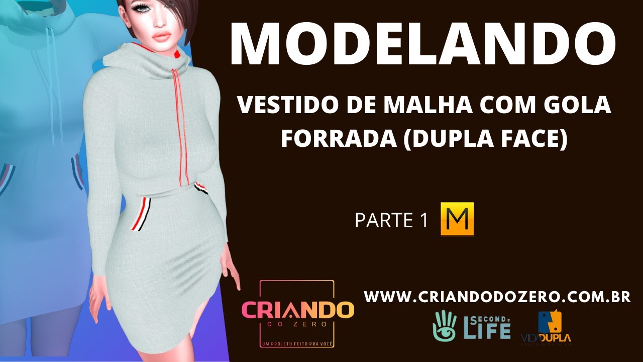 Vestido de Malha Mesh para Second Life / Marvelous Designer - Parte 1 ...