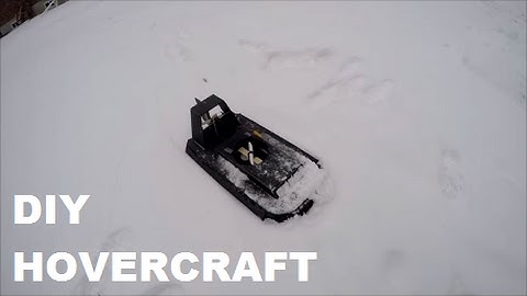 DIY RC Hovercraft In Snow