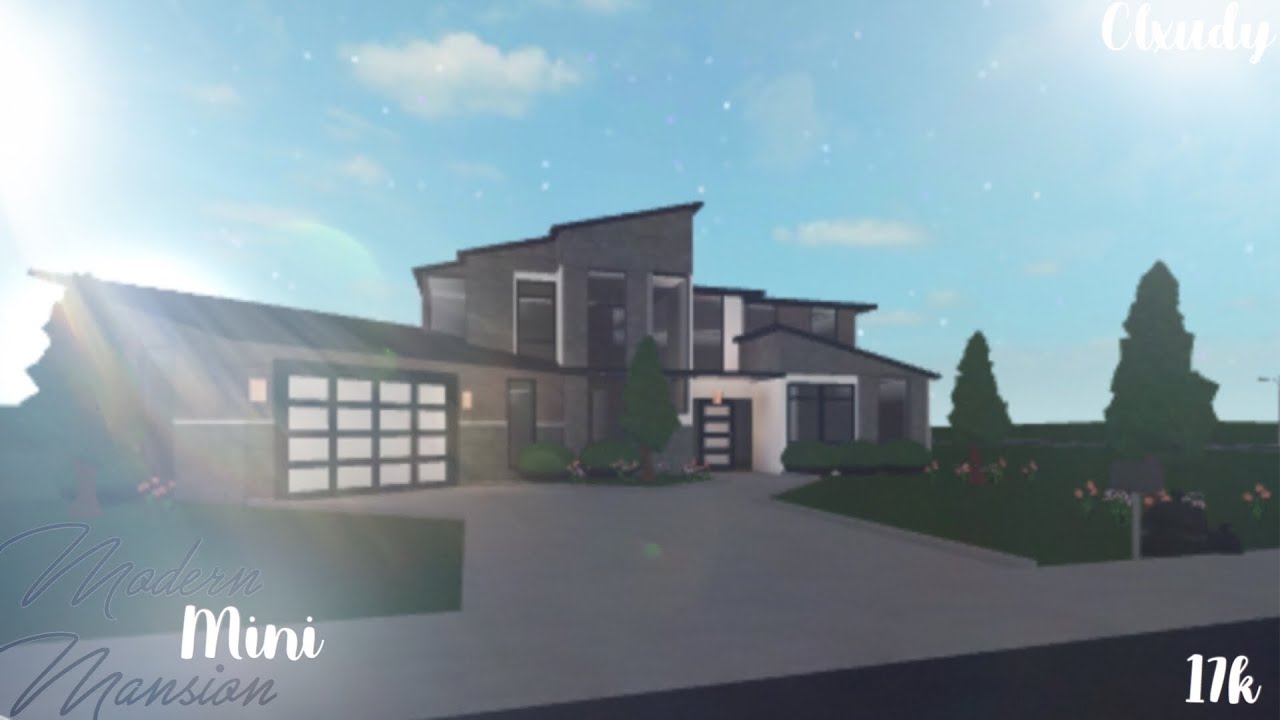 Roblox Welcome To Bloxburg Modern Exterior Mini Mansion 17k