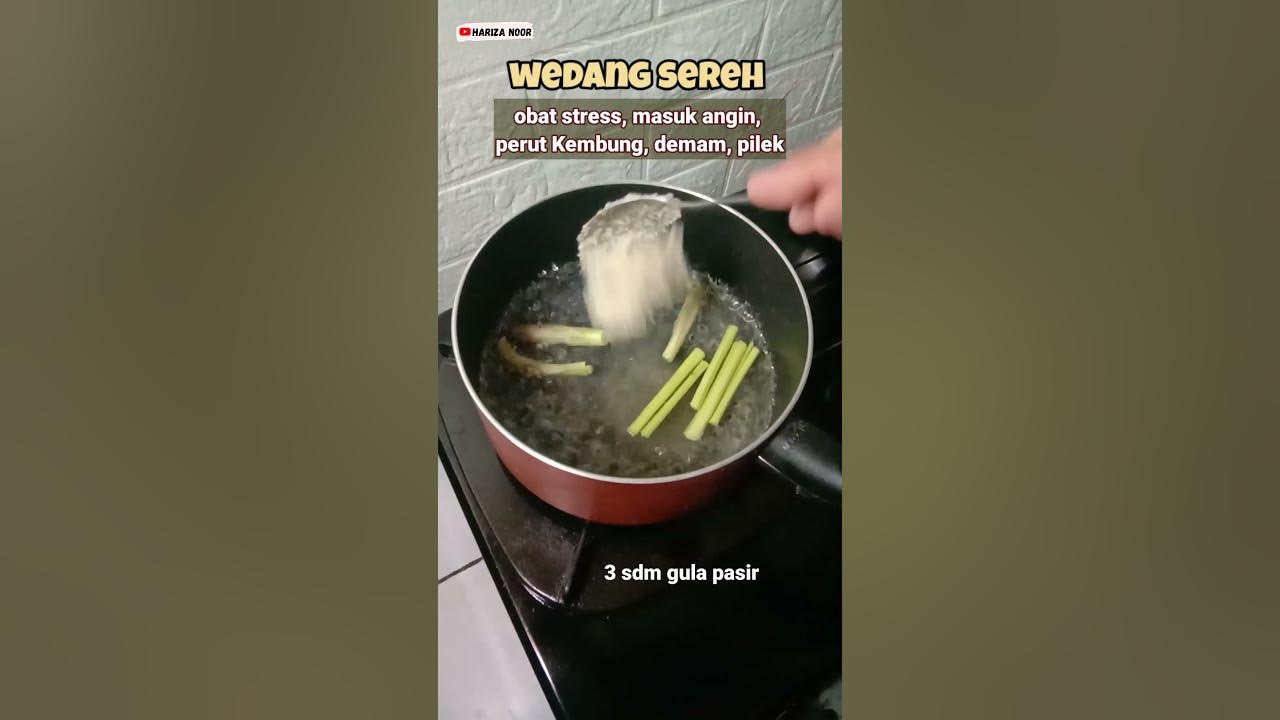 Cara Membuat Wedang Sereh untuk Mengobati Masuk Angin Perut Kembung #shorts